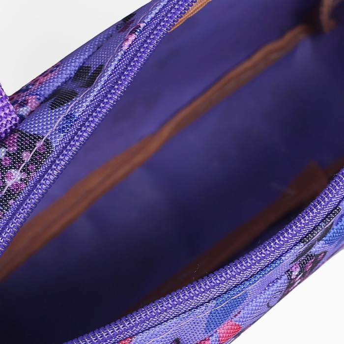 Сумка детская на молнии, 1 отдел, наружный карман, цвет сиреневый