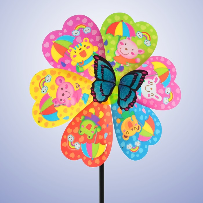 Ветерок "Зверята" с бабочкой