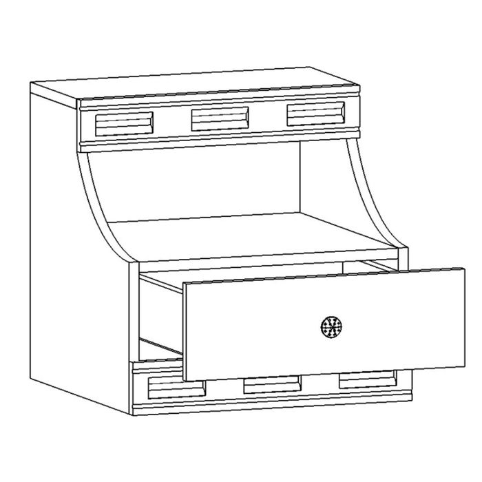 Тумба прикроватная Мария-луиза №12 Бодега белый
