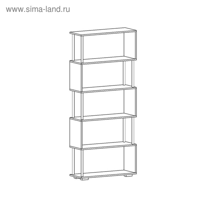 

Стеллаж Змейка Ясень шимо светлый