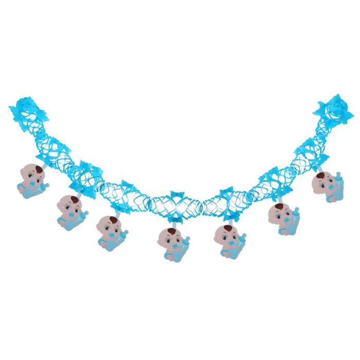 Гирлянда "Малыш" с пустышкой, 250 см, цвет голубой