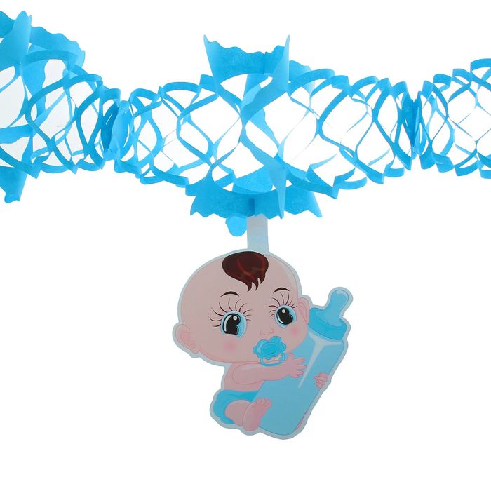 Гирлянда "Малыш" с пустышкой, 250 см, цвет голубой