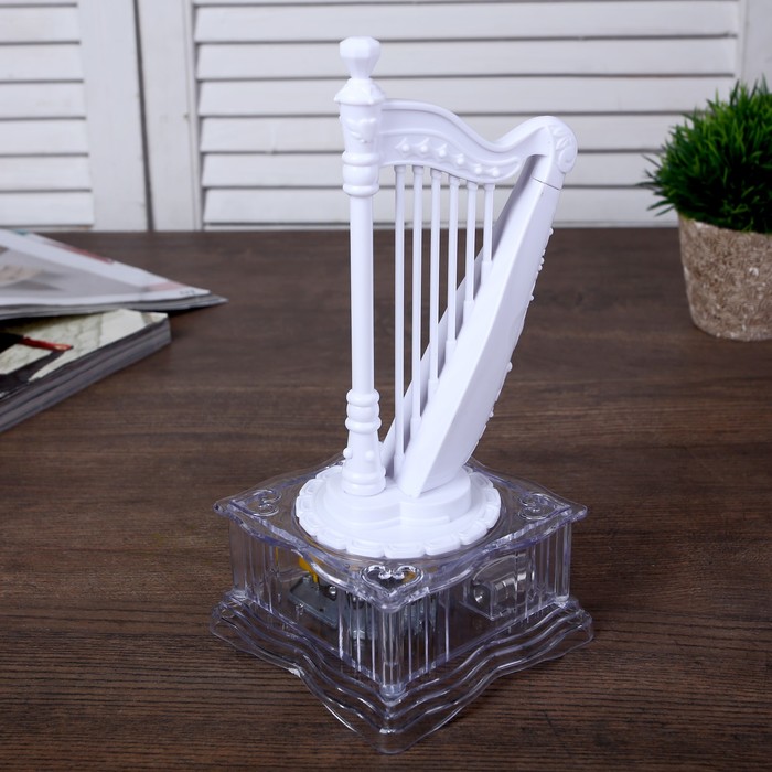 Сувенир музыкальный механический "Арфа" МИКС 22х10х10 см