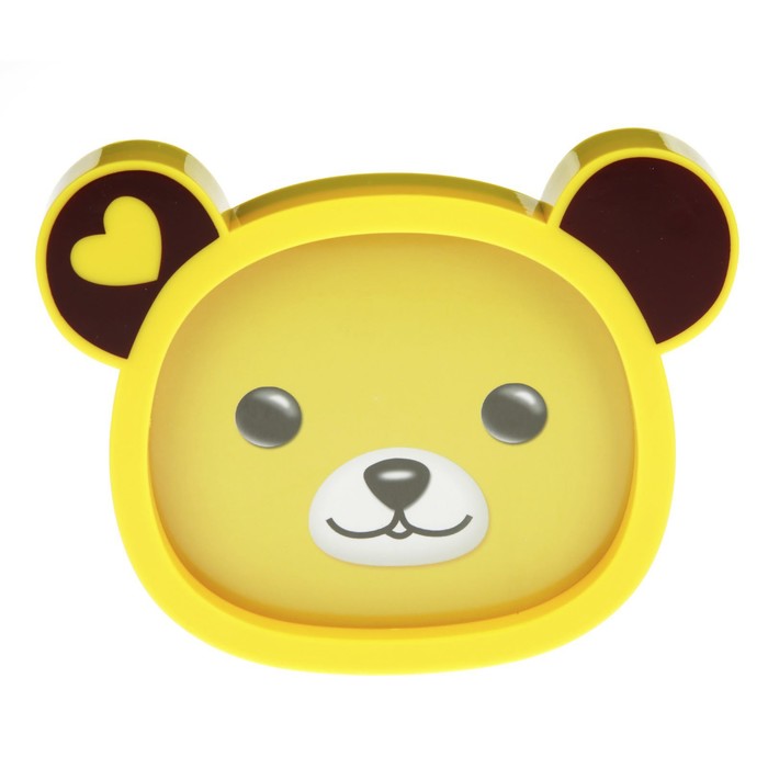 Фоторамка пластик 14х16 см "Мишкина голова" МИКС 16,5х21,5х3 см