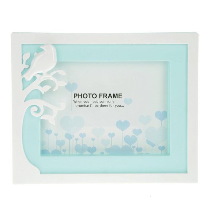 Фоторамка пластик 13х18 см "Соловей на ветке" горизонтальная МИКС 18х23х1,5 см