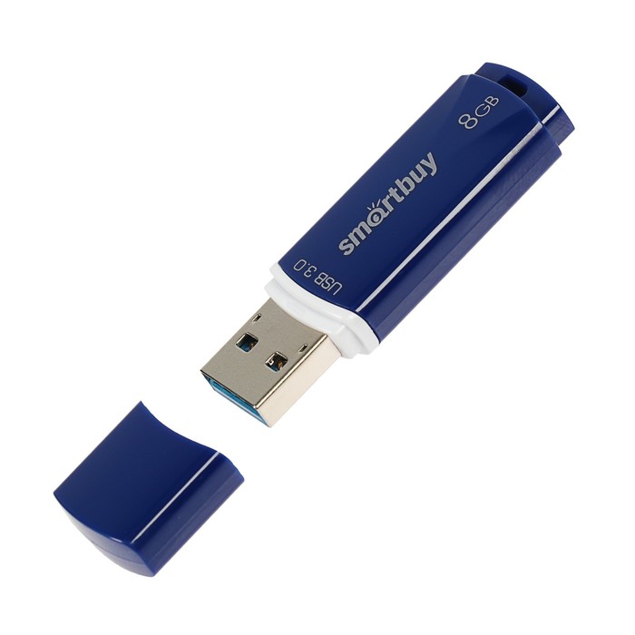 Флешка USB 3.0 Smartbuy 8GB Crown Blue, синяя