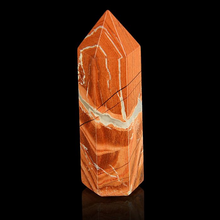 Призма из камня. Яшма Зебра от 20х65мм/75г:коробка