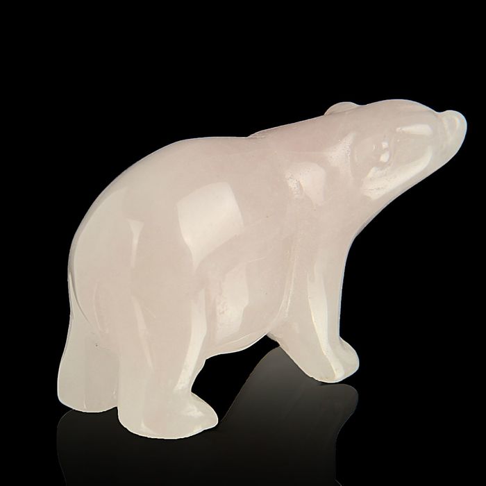 Фигурка медведя от 48х32мм/38г, кварц