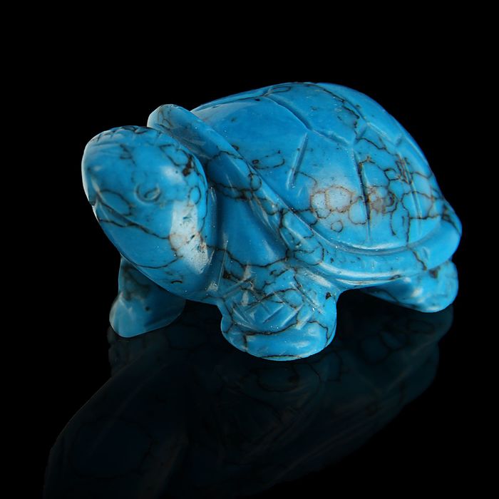 Фигурка черепахи от 49х32мм/48г, бирюза