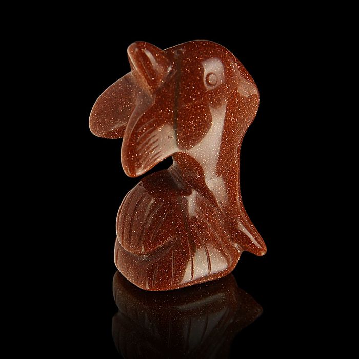 Фигурка дельфина от 47х27мм/48г, авантюрин