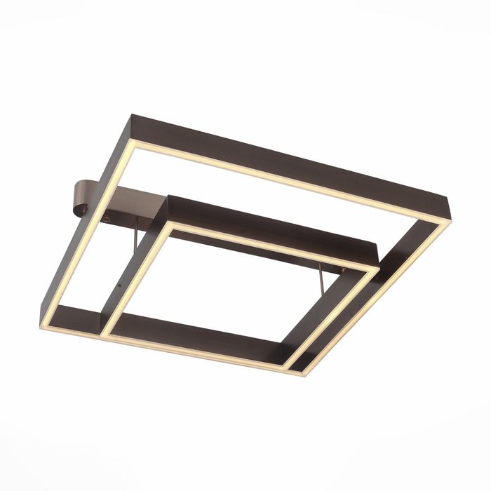 Люстра PIAZZA 80Вт LED коричневый 60x60x21см