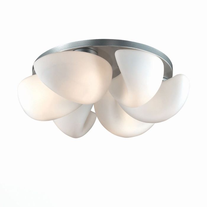 Люстра TORCERE 6x60Вт Е27 никель 70x70x19см