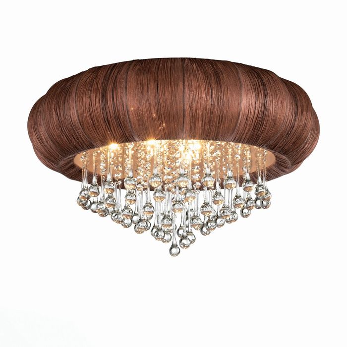 Люстра PREFERITA 8x40Вт Е14 кофейный 70x70x30см