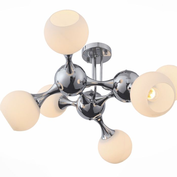 Люстра EDIFICIO 6x60Вт Е27 хром 70x70x38см