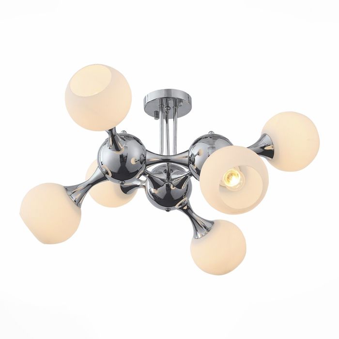 Люстра EDIFICIO 6x60Вт Е27 хром 70x70x38см