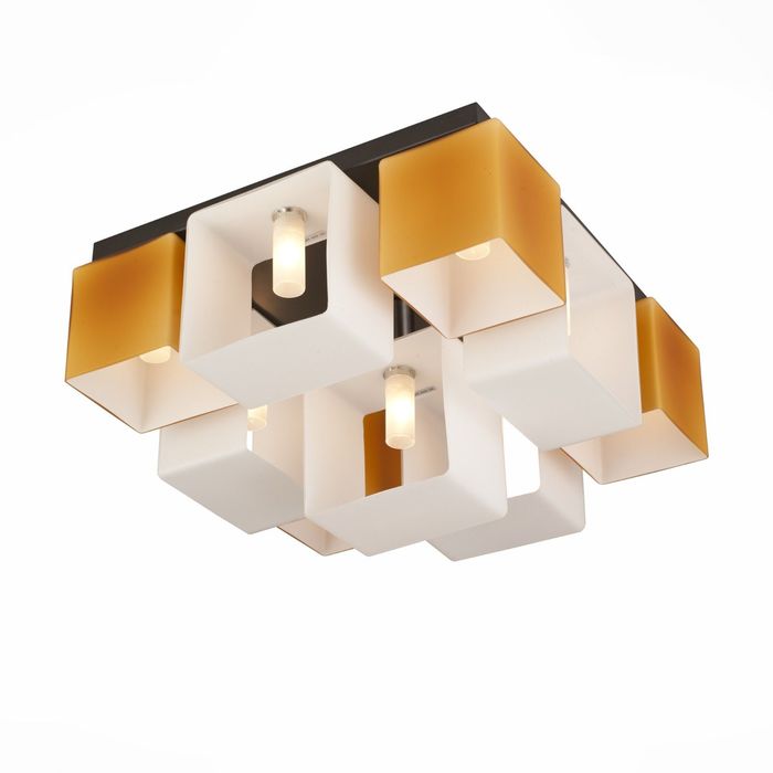 Люстра CONCRETO 9x40Вт G9 белый 42x42x23см