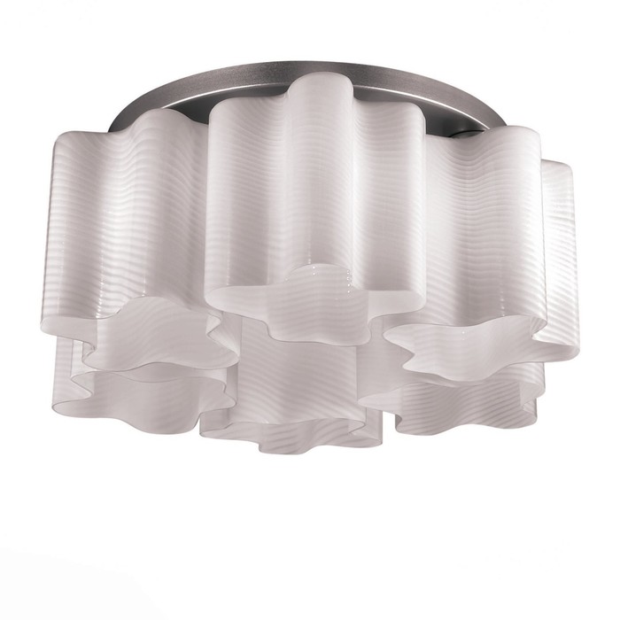 Люстра ONDE 6x60Вт Е27 серебро 52x52x25см