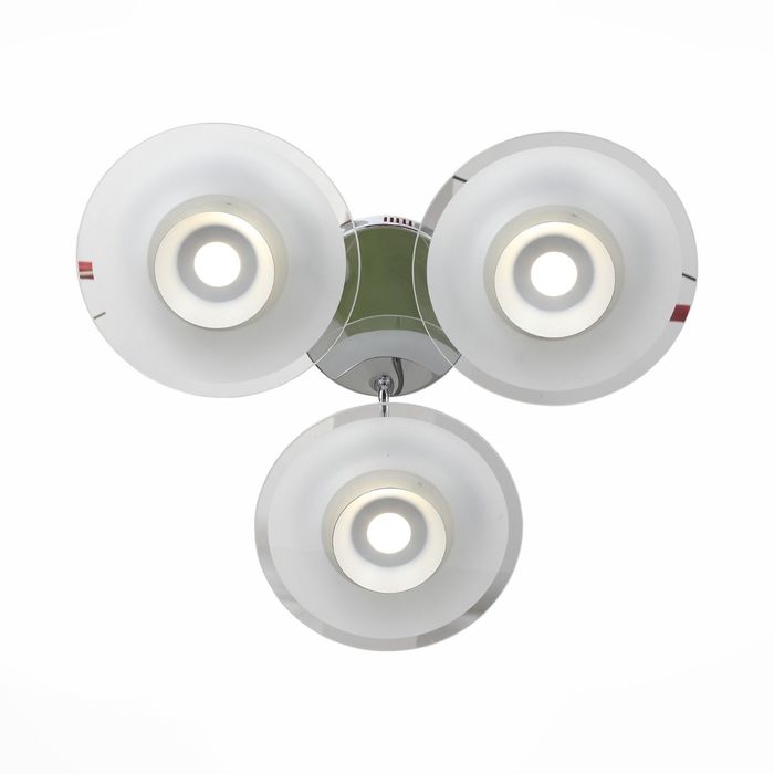 Люстра NETTO 3x36Вт LED хром 60x60x23см