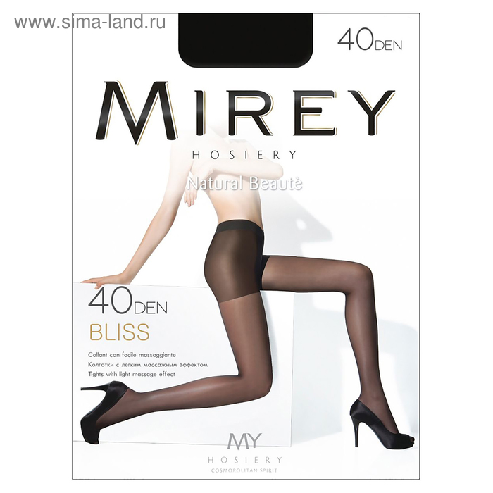 

Колготки женские Mirey Bliss, 40 den, размер 2, цвет playa
