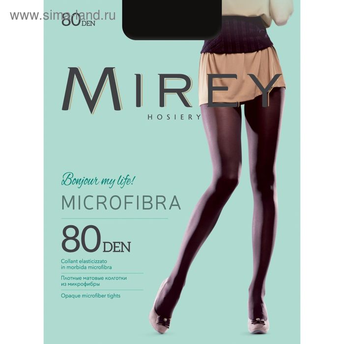 

Колготки женские Mirey Microfibra, 80 den, размер 5, цвет nero