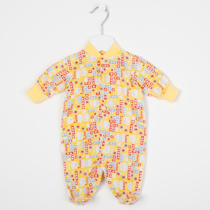 Комбинезон, рост 56 см, цвет МИКС Км-252-01_М