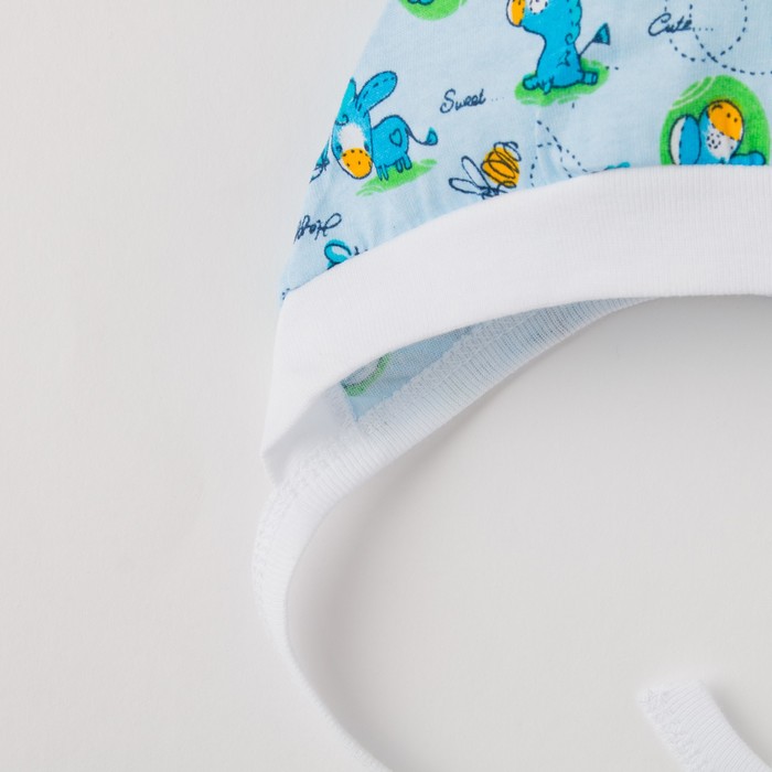 Чепчик, размер 2 (3 мес.), цвет МИКС Ч-961-01_М