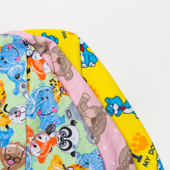 Чепчик, размер 2 (3 мес.), цвет МИКС Ч-961-01_М