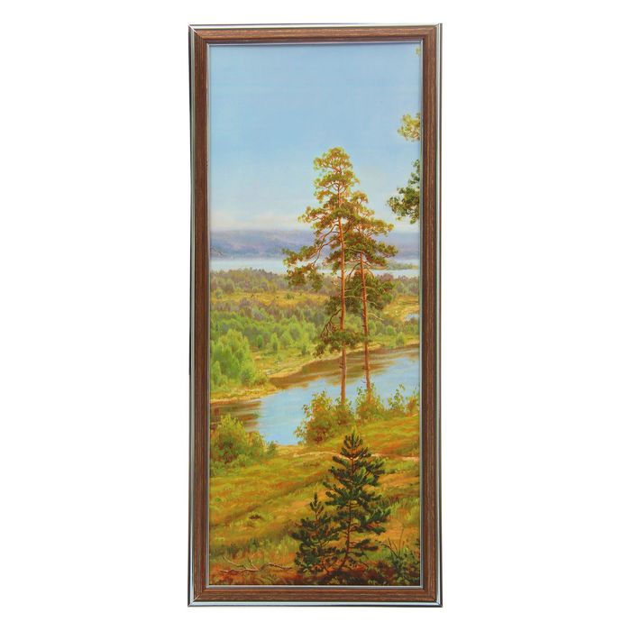 Картина "Лесная идилия" 23х53 см