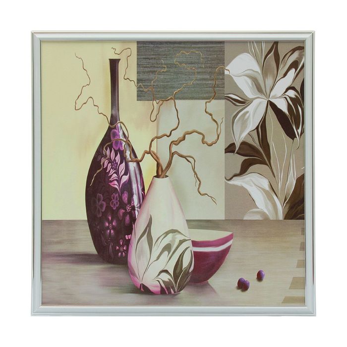 Картина "Вазы" 53х53 см