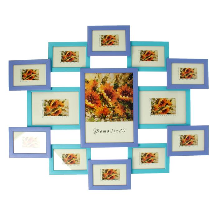 Фоторамка на 13 фото 10х15 см, 15х21 см, 21х30 см "Небо"
