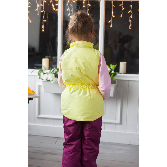 Жилет для девочки "REGGIE", рост 98 см, цвет жёлтый CS17-05
