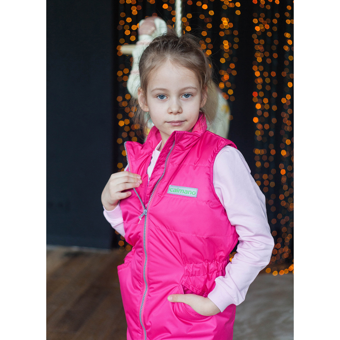 Жилет для девочки "REGGIE", рост 134 см, цвет розовый CS17-05