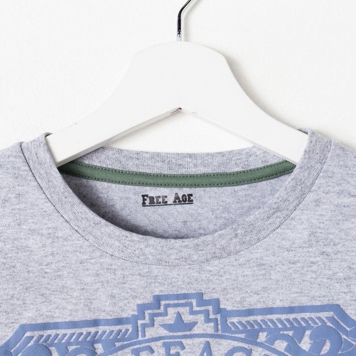 Джемпер для мальчика, рост 140 (72) см, цвет серый меланж