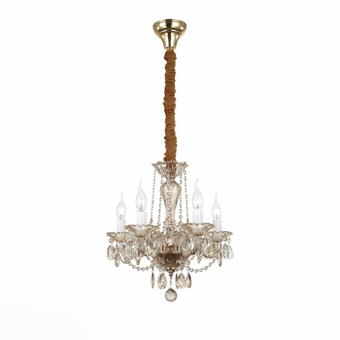 Люстра RICADI 5x40Вт Е14 белый 45x45x120см