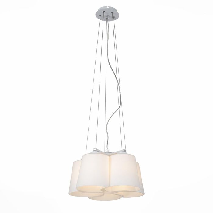 Люстра CHIELLO 5x60Вт E27 серебро 55x55x90см