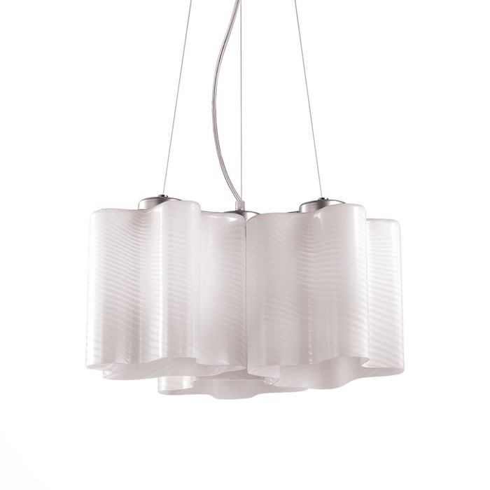 Люстра ONDE 3x60Вт E27 серебро 46x46x120см