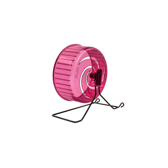 Игрушка Zoo-M "Колесо литое"" для грызунов D140 на металлической подставке