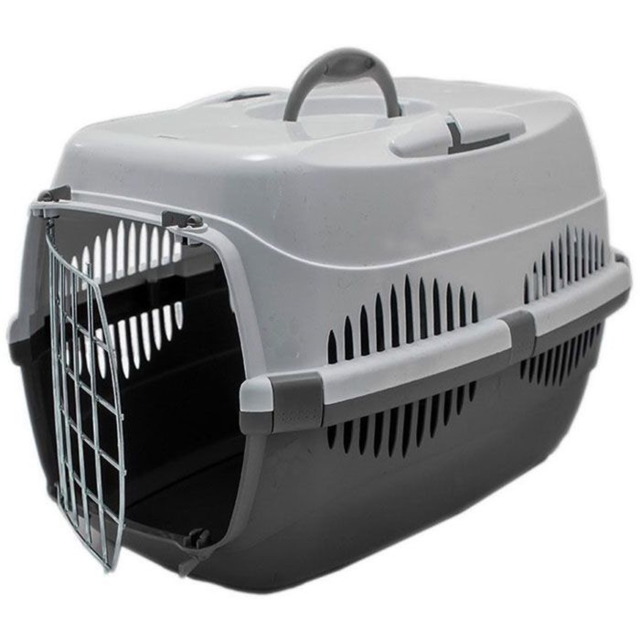 Переноска Zoo-M &quot;Спутник&quot; с металлической дверцей для животных до 12кг, 33*49*32см