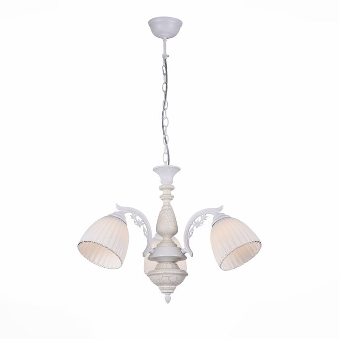 Люстра FIORE 3x60Вт Е27 белый 56x56x120см