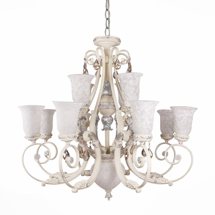 Люстра SOGNI 12x60Вт Е27 белый 99x99x192см