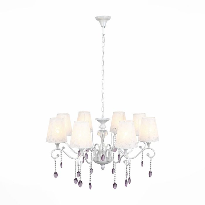 Люстра JETA 8x40Вт Е14 белый 53x53x99см