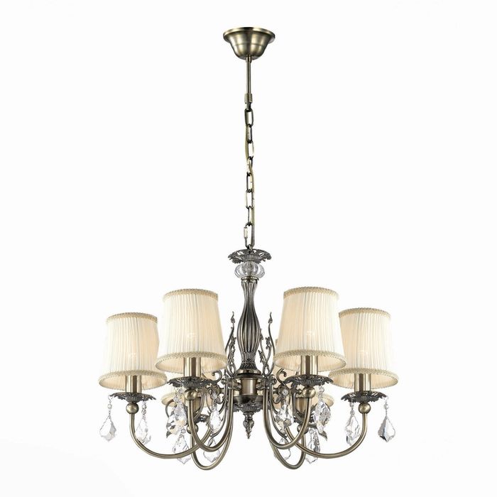 Люстра LACRIMA 6x40Вт Е14 бронза 57x57x120см