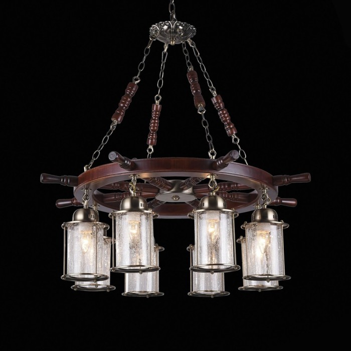 Люстра VOLANTINO 8x60Вт E27 венге 82x82x79см