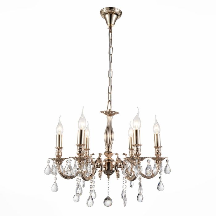 Люстра FANTASMA 6x40Вт Е14 белый 58x58x95см