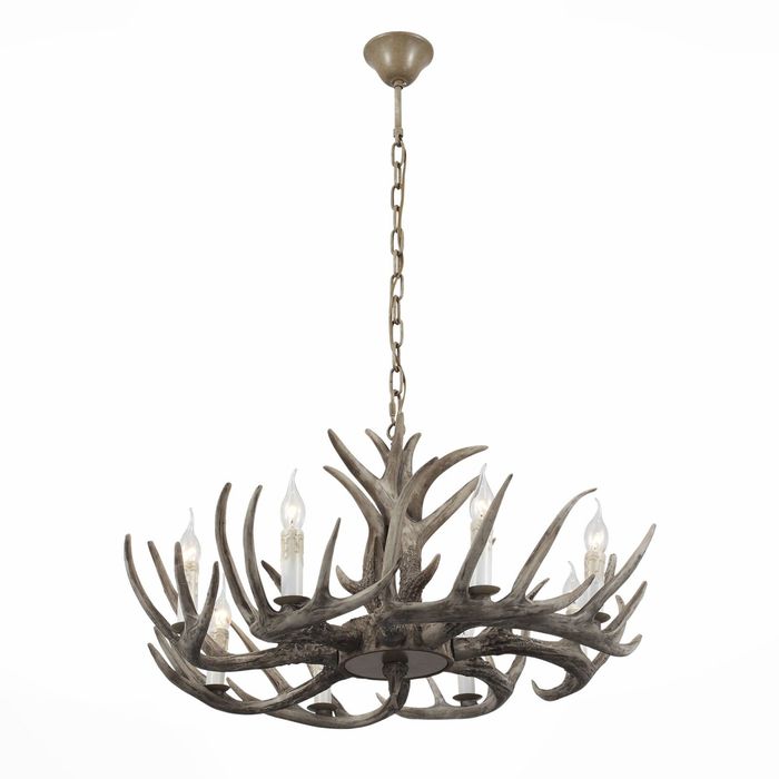 Люстра CORNA 8x40Вт Е14 белый 83x83x154см