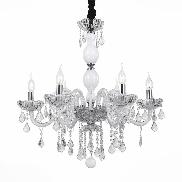 Люстра BALLO 6x40Вт Е14 белый 50x50x120см