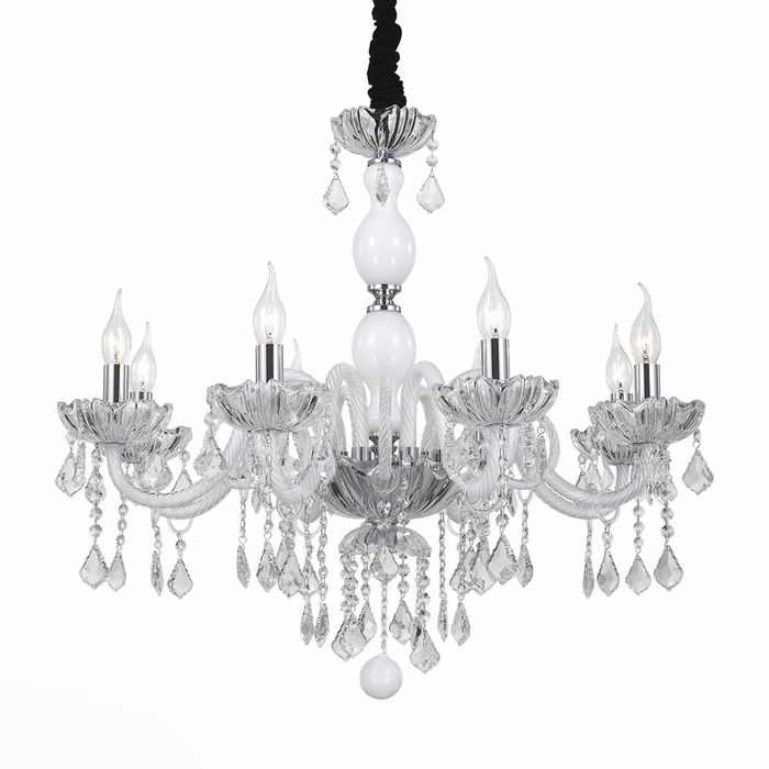 Люстра BALLO 8x40Вт Е14 белый 55x55x120см