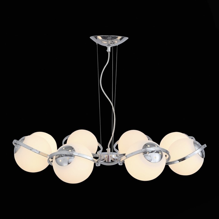 Люстра LOOPO 8x60Вт E27 хром 85x85x100см