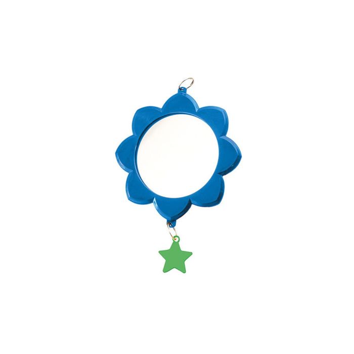 Зеркало Zoo-M "Солнышко" для птиц, с пластиковым подвесом d70