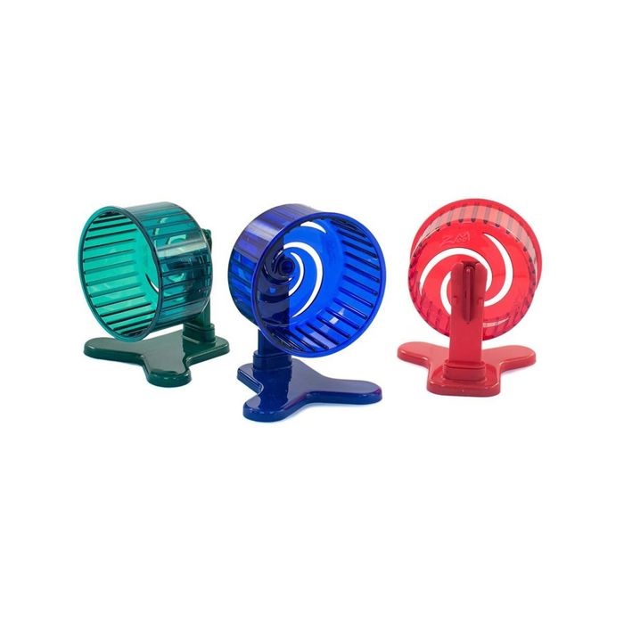 Игрушка Zoo-M "Колесо литое"" для грызунов D90 с подставкой